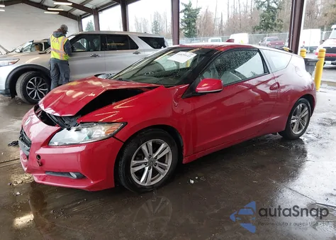 2012 Honda Cr-Z Ex из США, поврежденный, VIN JHMZF1D6XCS005613